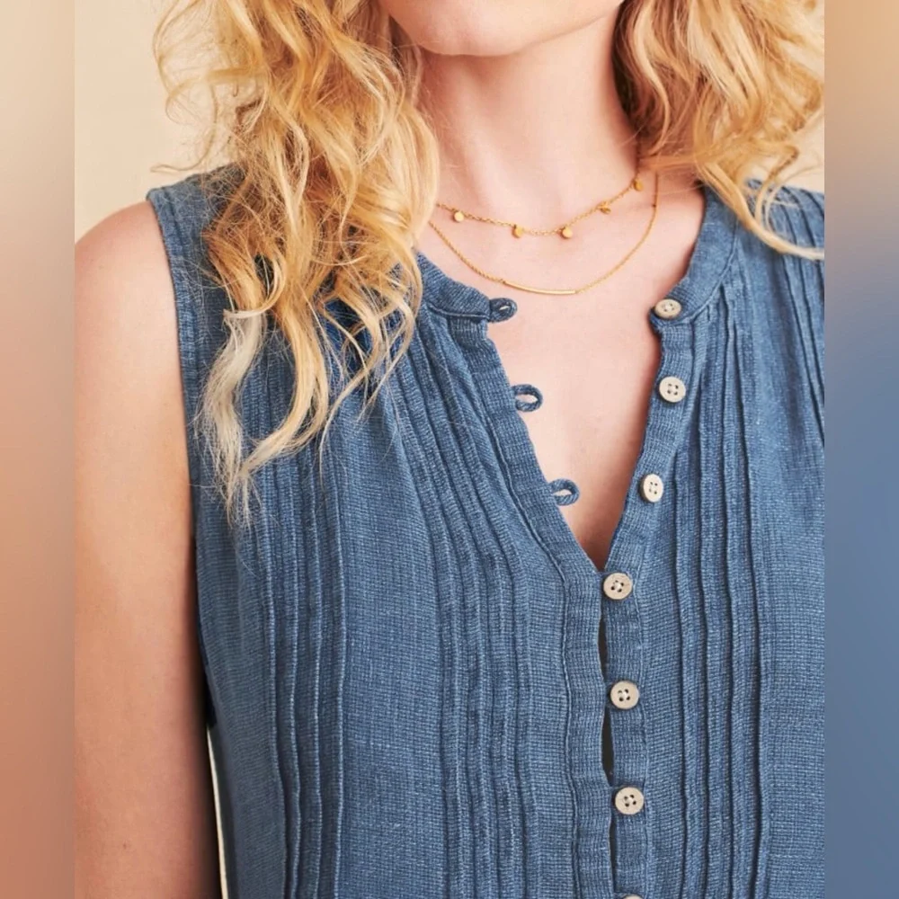 Faherty Dream Cotton Gauze Isha Dress - Picture 3 of 9